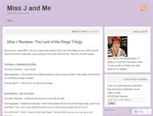 Tablet Screenshot of missjandme.wordpress.com