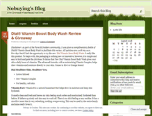 Tablet Screenshot of nobuying.wordpress.com