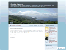 Tablet Screenshot of christianconcerns.wordpress.com