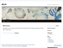 Tablet Screenshot of 4frnfr.wordpress.com
