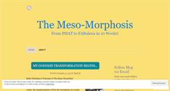 Desktop Screenshot of mymesomorphosis.wordpress.com