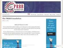 Tablet Screenshot of prbbfoundation.wordpress.com