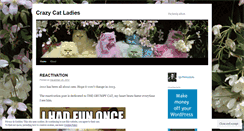 Desktop Screenshot of crazycatladies.wordpress.com