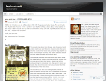 Tablet Screenshot of lambeatswolf.wordpress.com