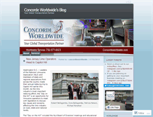 Tablet Screenshot of concordeworldwide.wordpress.com