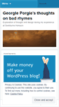 Mobile Screenshot of georgiepaynebillard.wordpress.com