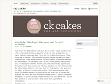 Tablet Screenshot of ckcakes4u.wordpress.com