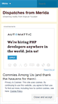 Mobile Screenshot of dispatchesfrommerida.wordpress.com