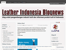 Tablet Screenshot of leatherindonesia.wordpress.com