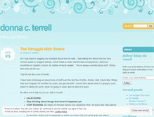 Tablet Screenshot of donnacterrell.wordpress.com