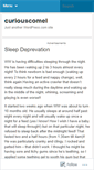 Mobile Screenshot of curiouscomel.wordpress.com