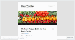Desktop Screenshot of mistervineripe.wordpress.com
