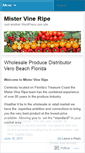 Mobile Screenshot of mistervineripe.wordpress.com