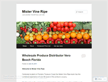 Tablet Screenshot of mistervineripe.wordpress.com