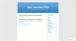 Desktop Screenshot of ajaxfaqs.wordpress.com