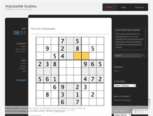 Tablet Screenshot of impossiblesudoku.wordpress.com
