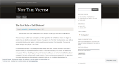 Desktop Screenshot of notthevictim.wordpress.com