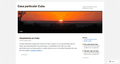 Desktop Screenshot of casaparticularcuba.wordpress.com