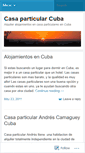 Mobile Screenshot of casaparticularcuba.wordpress.com