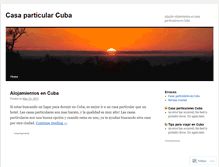 Tablet Screenshot of casaparticularcuba.wordpress.com