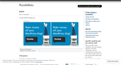 Desktop Screenshot of possibill.wordpress.com