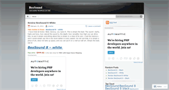 Desktop Screenshot of beosound.wordpress.com