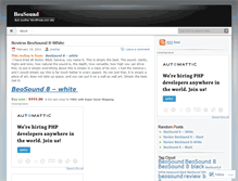 Tablet Screenshot of beosound.wordpress.com