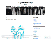 Tablet Screenshot of jugendanthologie.wordpress.com