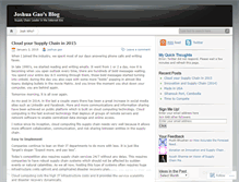 Tablet Screenshot of joshuagao.wordpress.com