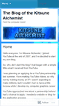 Mobile Screenshot of kitsunealchemist.wordpress.com