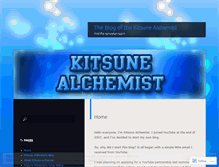 Tablet Screenshot of kitsunealchemist.wordpress.com