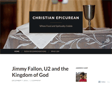 Tablet Screenshot of christianepicurean.wordpress.com