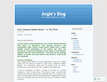 Tablet Screenshot of anglenan.wordpress.com