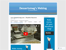 Tablet Screenshot of dessertsmag.wordpress.com