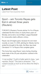Mobile Screenshot of latestpost.wordpress.com