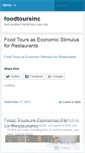 Mobile Screenshot of foodtoursinc.wordpress.com