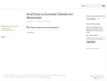 Tablet Screenshot of foodtoursinc.wordpress.com