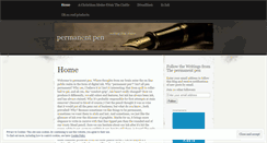 Desktop Screenshot of permanentpen.wordpress.com