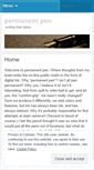 Mobile Screenshot of permanentpen.wordpress.com