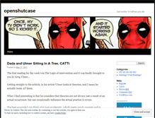 Tablet Screenshot of openshutcase.wordpress.com