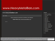 Tablet Screenshot of heavymetalbars.wordpress.com
