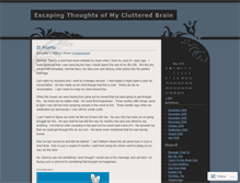 Tablet Screenshot of clutteredbrain.wordpress.com