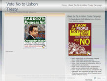 Tablet Screenshot of no2lisbon.wordpress.com