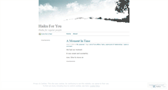 Desktop Screenshot of haikusforyou.wordpress.com