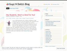 Tablet Screenshot of guyzndollz.wordpress.com