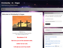 Tablet Screenshot of christianityinvogue.wordpress.com