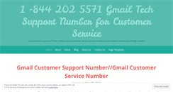 Desktop Screenshot of gmailtechsupportnumberforcustomerservice.wordpress.com