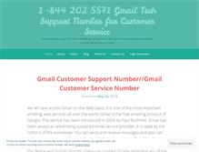 Tablet Screenshot of gmailtechsupportnumberforcustomerservice.wordpress.com