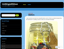 Tablet Screenshot of knittingwithlinus.wordpress.com