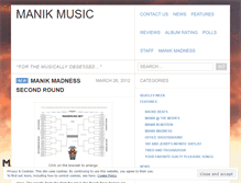 Tablet Screenshot of manikmusic.wordpress.com